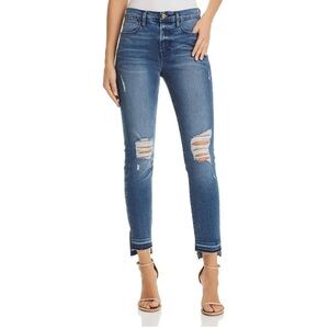 Frame Le High Ripped Skinny Jeans
